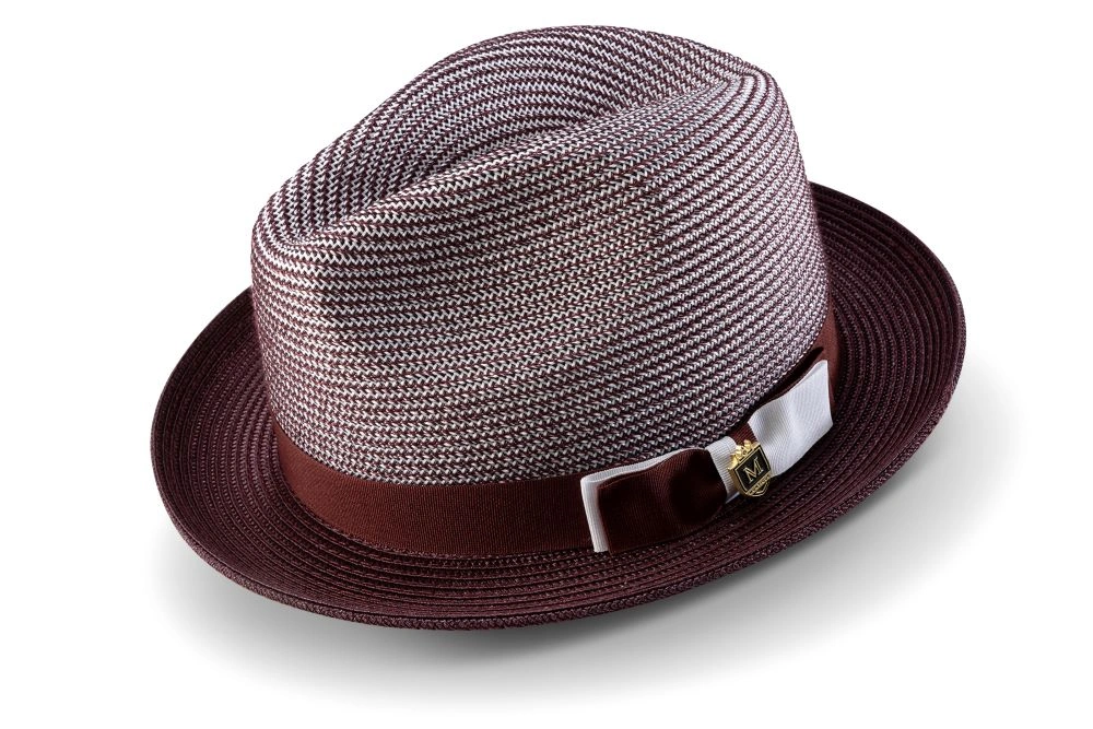 Fedora Tressée Bicolore Homme: L'Élégance Bohème avec Ruban Gros-grain!